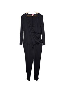 Paisley Sky Maternity Jumpsuit Size M | Black Long Sleeve